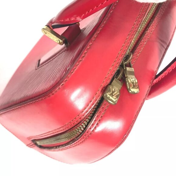 LOUIS VUITTON M52047 Epi Sablon Bag Tote Bag Hand Bag Epi Leather Castilian red - Picture 9 of 16